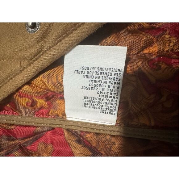 Talbots Barn coat Diamond Quilted snap front SP with pockets - Picture 4 of 8